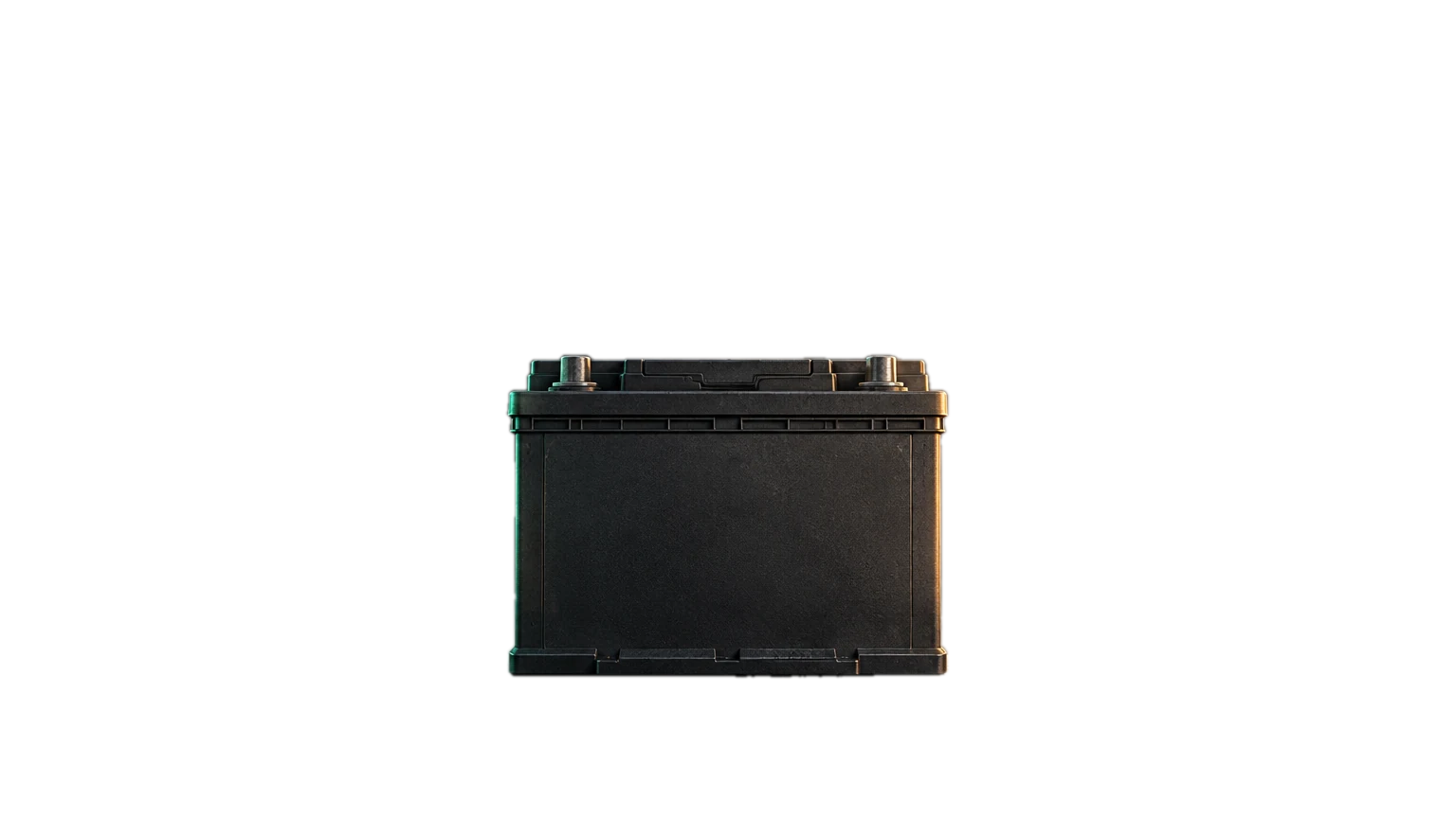 A used lead-acid battery, ready for recovery